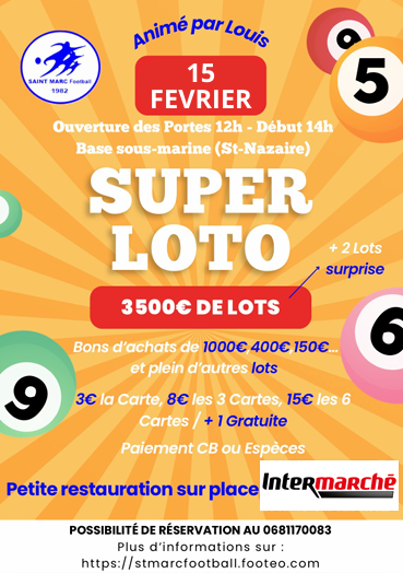 Affiche du loto Saint Marc Football